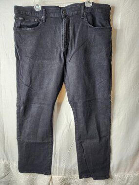 Men’s Polo Ralph Lauren 40x30 Hampton Relaxed Straight Jeans – Black – Like New